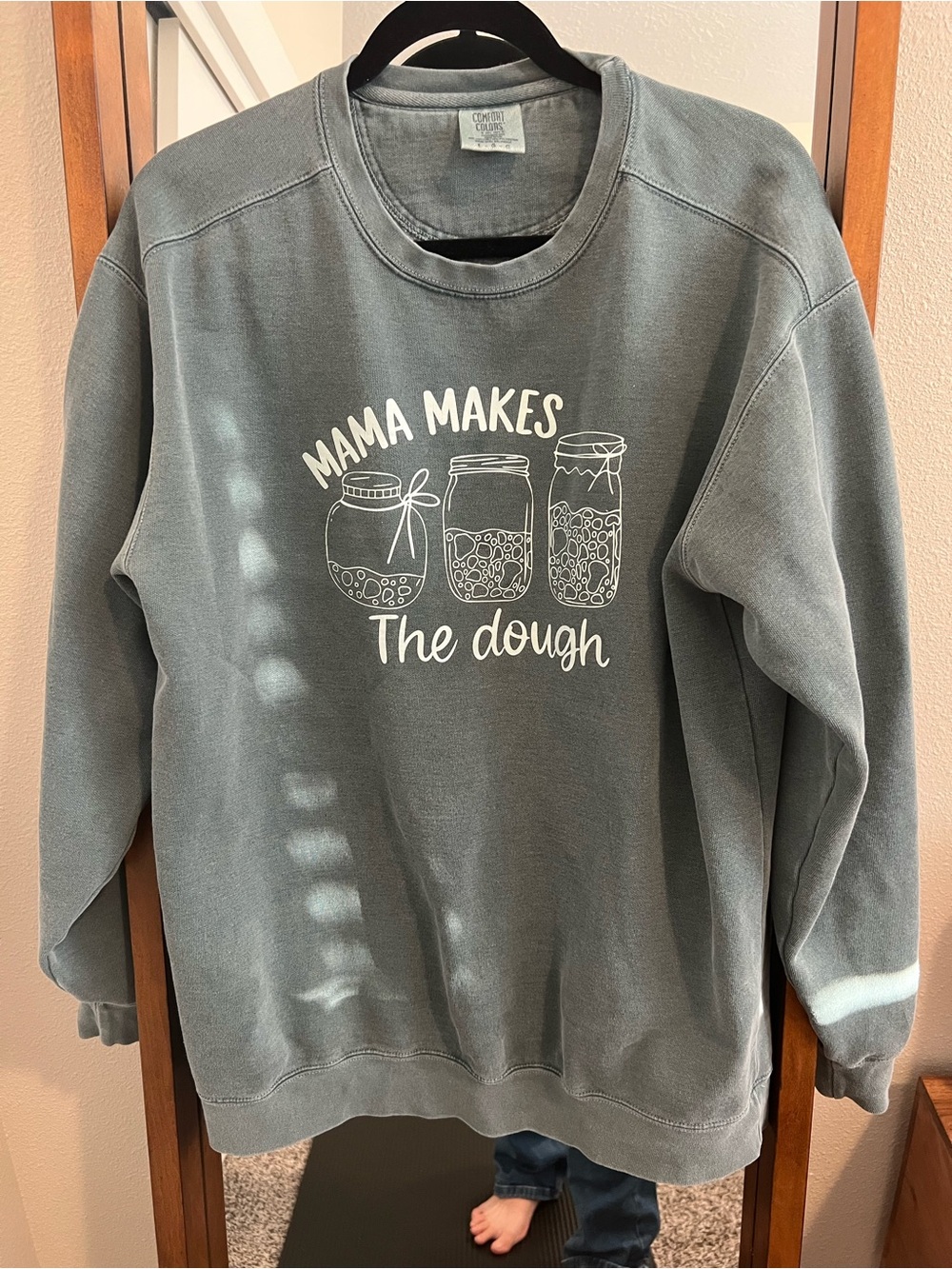 Comfort Colors Crewneck Sweatshirt - Blue Spruce Green